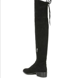 Over the Knee Black Suede Boot